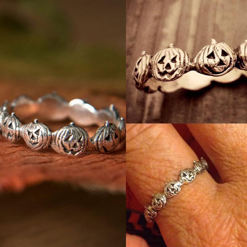 Retro Halloween græskar ring