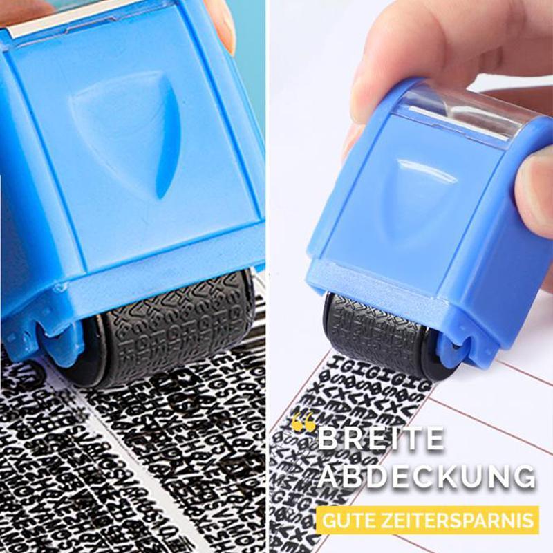 Rullestempel til beskyttelse af personlige oplysninger