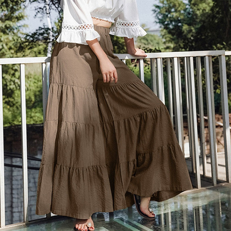 Monochrome retro beach pants
