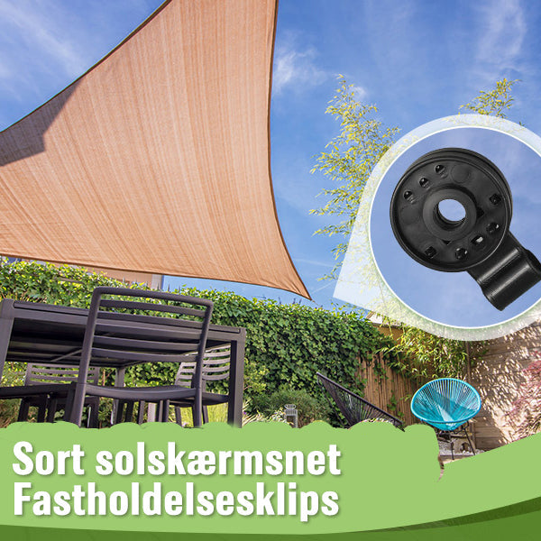 Plastikklemmer til skyggepresenning