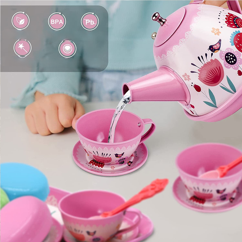 Tea Party Set, Children Pretend Play Toy