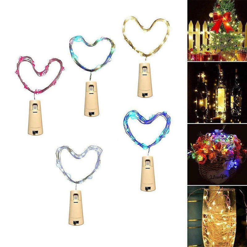 LED flaske lys kork nat lys DIY deco gave
