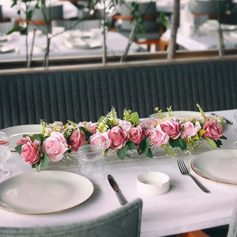 Gennemsigtig akrylblomstervase