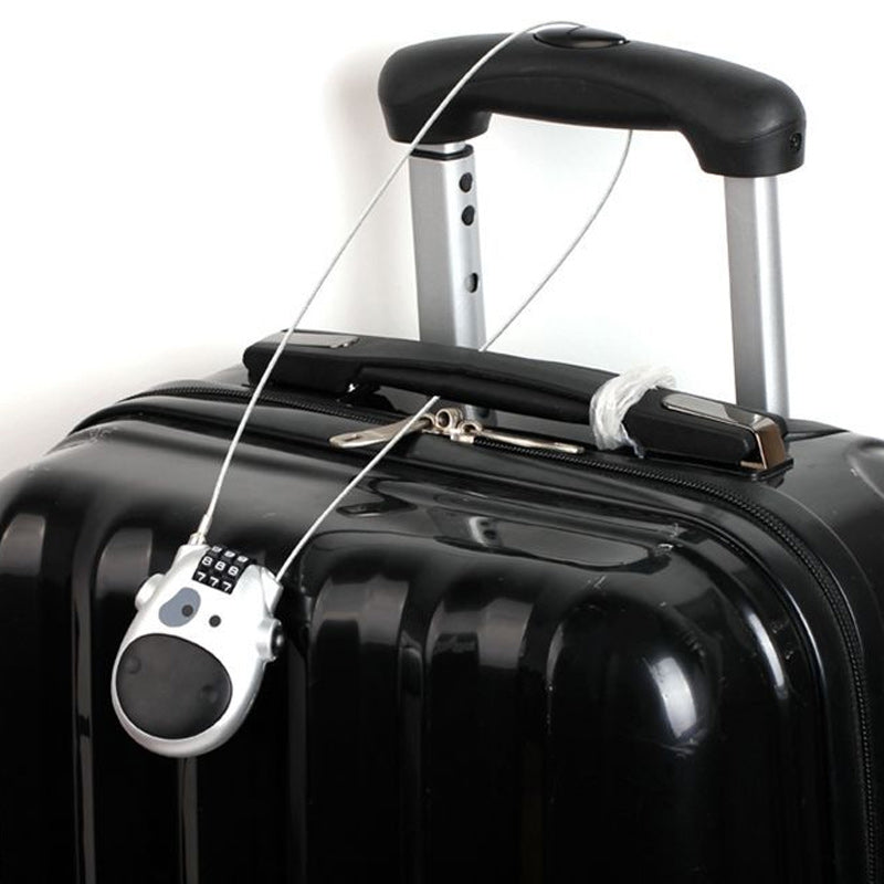 Tyverisikret teleskopisk kabellås