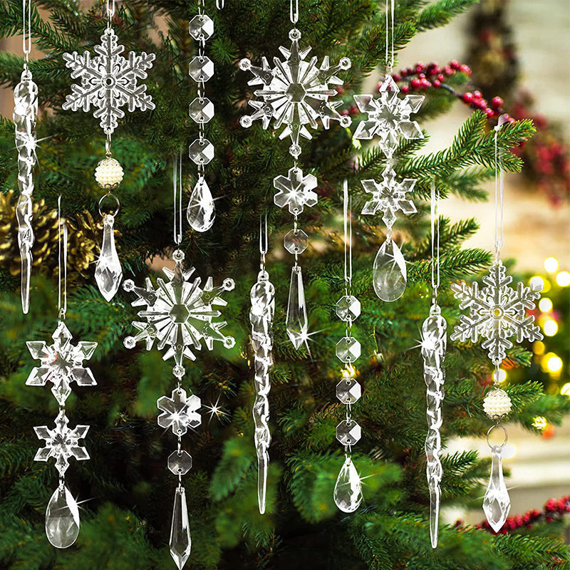 Krystalsnefnug julepynt