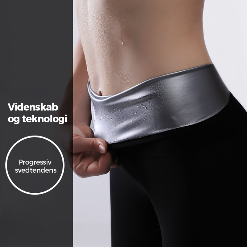 Højtaljede yogabukser med mavekontrol