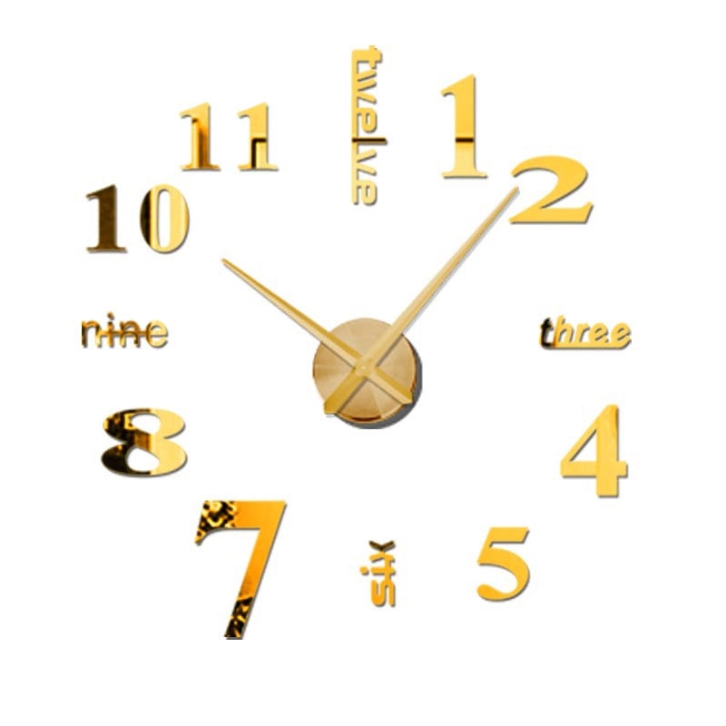 Moderne gør-det-selv-hulfrit vægur