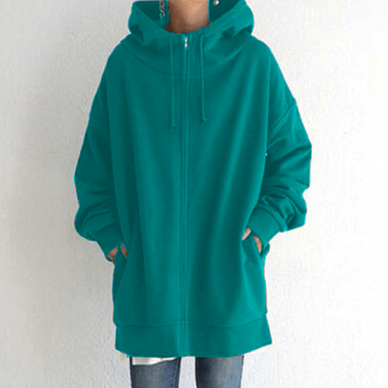 Lynlås Hooded Long Plus Fleece Sweatshirt