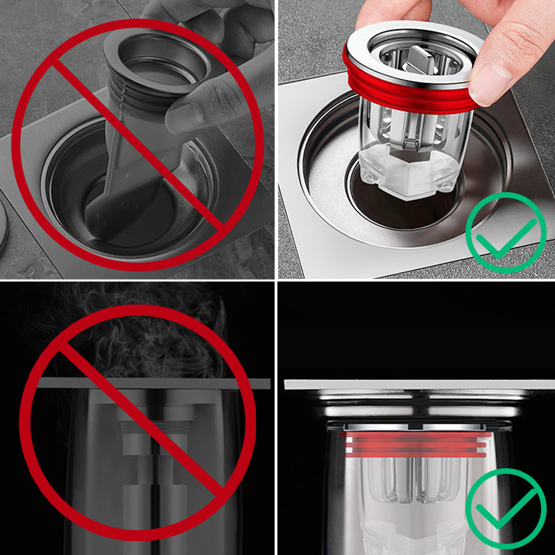 Magnetisk anti-lugt gulvafløbskerne