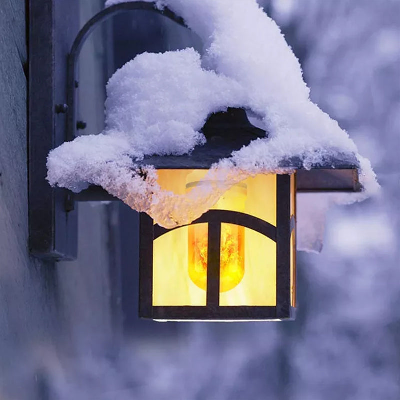 LED flamme pære med tyngdekraftsfølende effekt