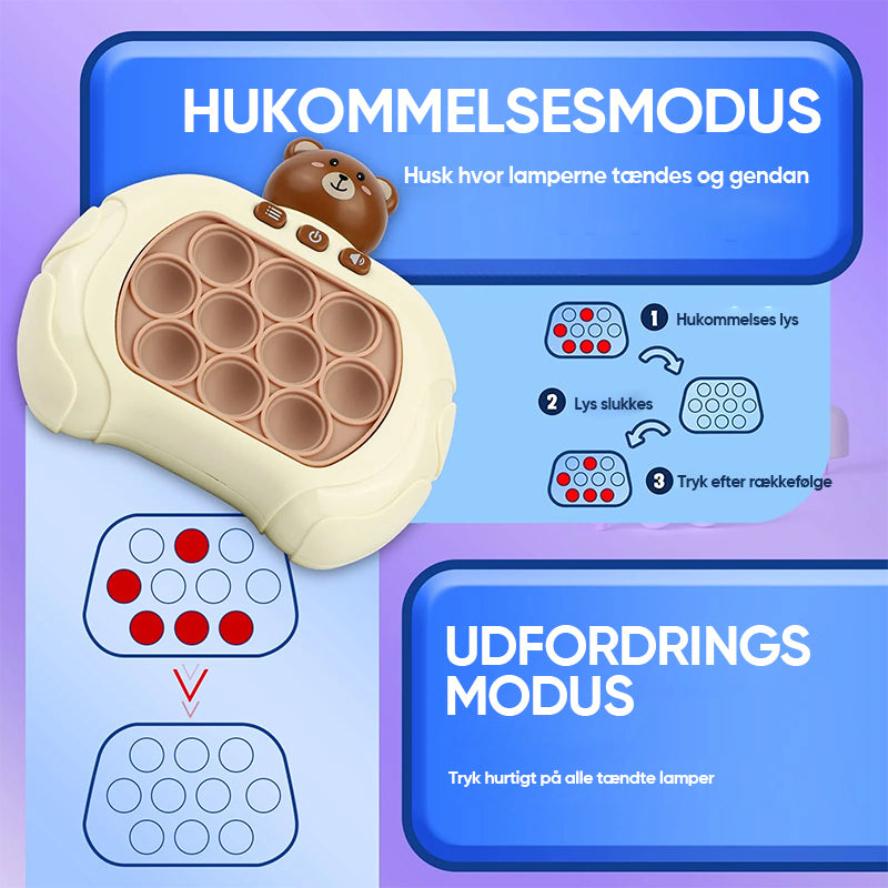 Mini spilkonsol med farvekodespil