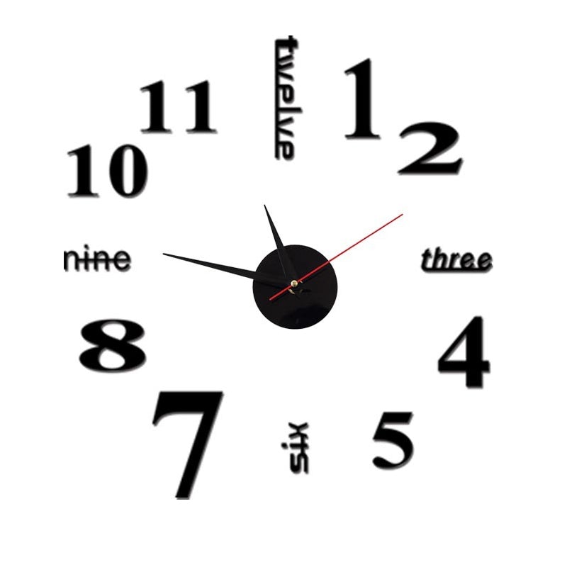 Moderne gør-det-selv-hulfrit vægur