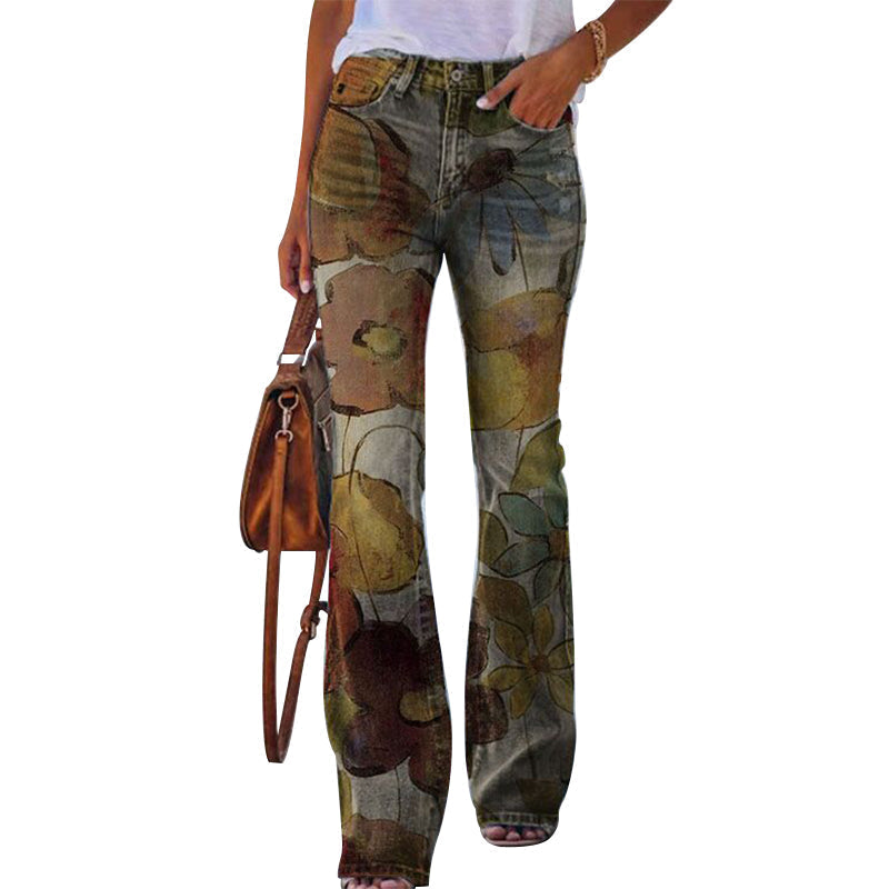 Flare jeans med 4 knapper