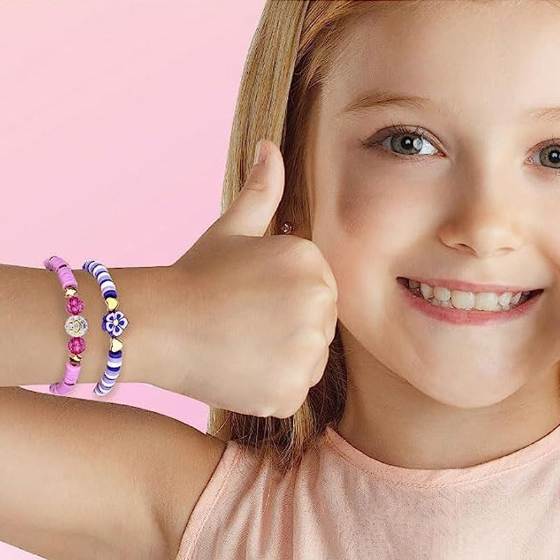 Sæt med lerperler til fremstilling af armbånd