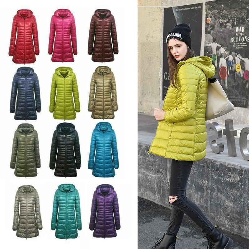 Letvægts mellemlang jakke til kvinder