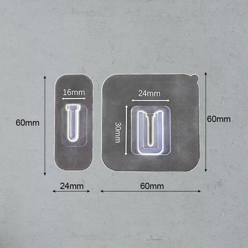 Dobbeltsidet selvklæbende vægkrog
