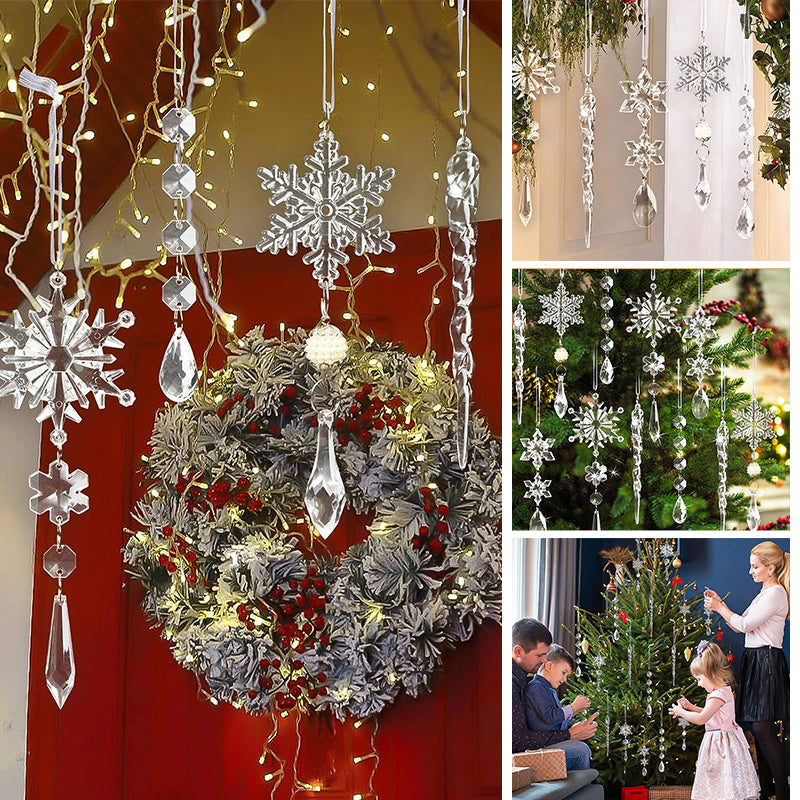 Krystalsnefnug julepynt