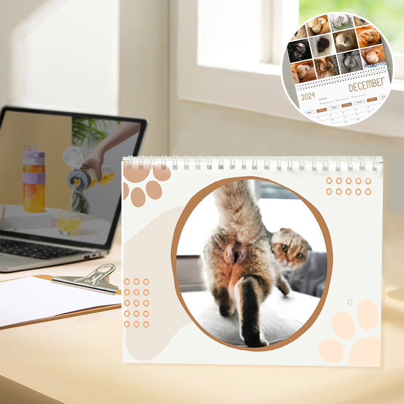 Sjov 2024 kalender med kattekugler