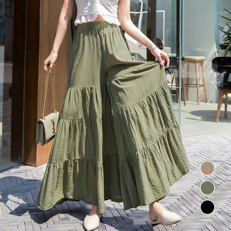 Monochrome retro beach pants