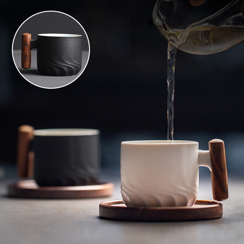 Håndlavet retro keramisk kaffekrus
