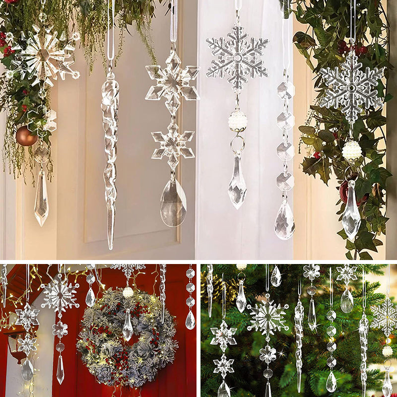 Krystalsnefnug julepynt