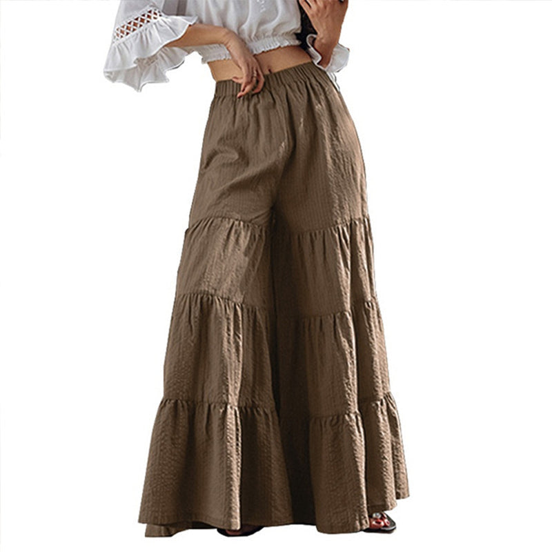 Monochrome retro beach pants