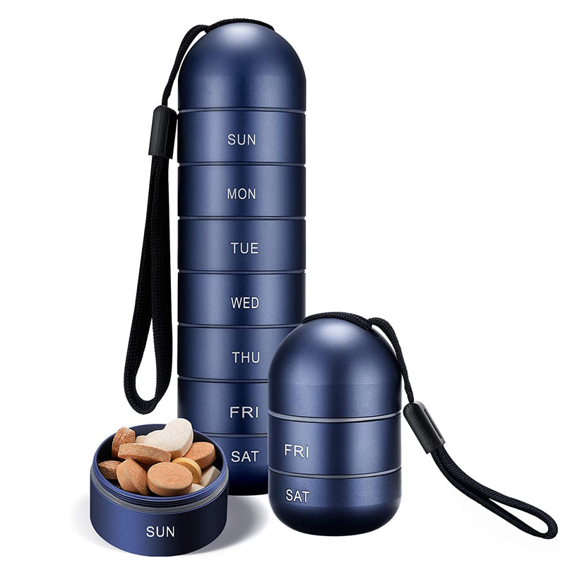 Praktisk 7 dages rejsepilleetui