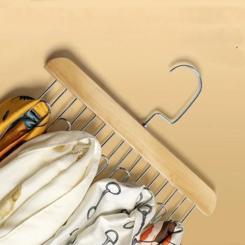 Bøjle med skridsikre kroge til overtøj og tasker