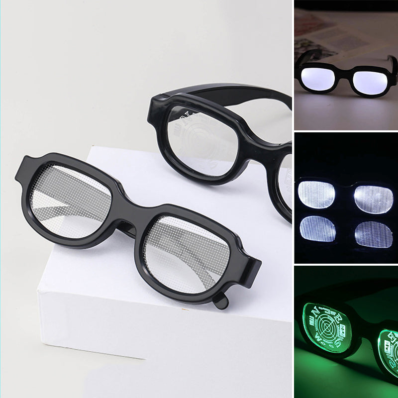 Lysende LED briller