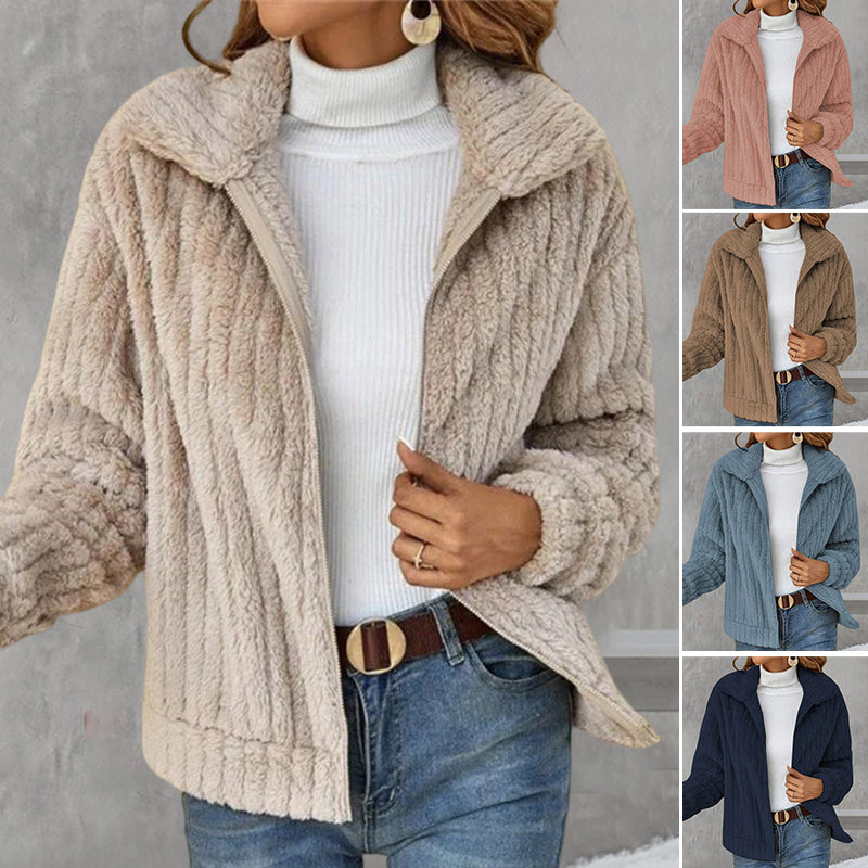 Clidress polarfleece reversjakke med fuld lynlås