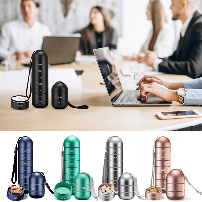 Praktisk 7 dages rejsepilleetui