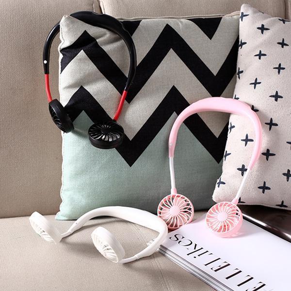 Genopladelige mini-halsventilatorer