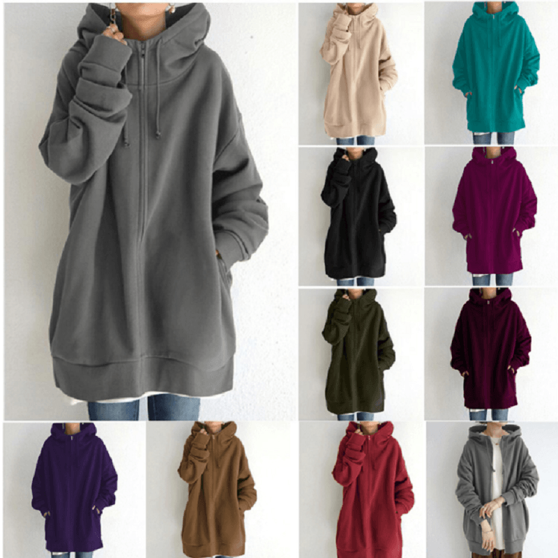 Lynlås Hooded Long Plus Fleece Sweatshirt