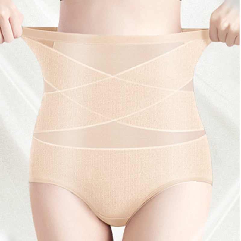 Silk High Waist Crossover Body Shaping Trosor