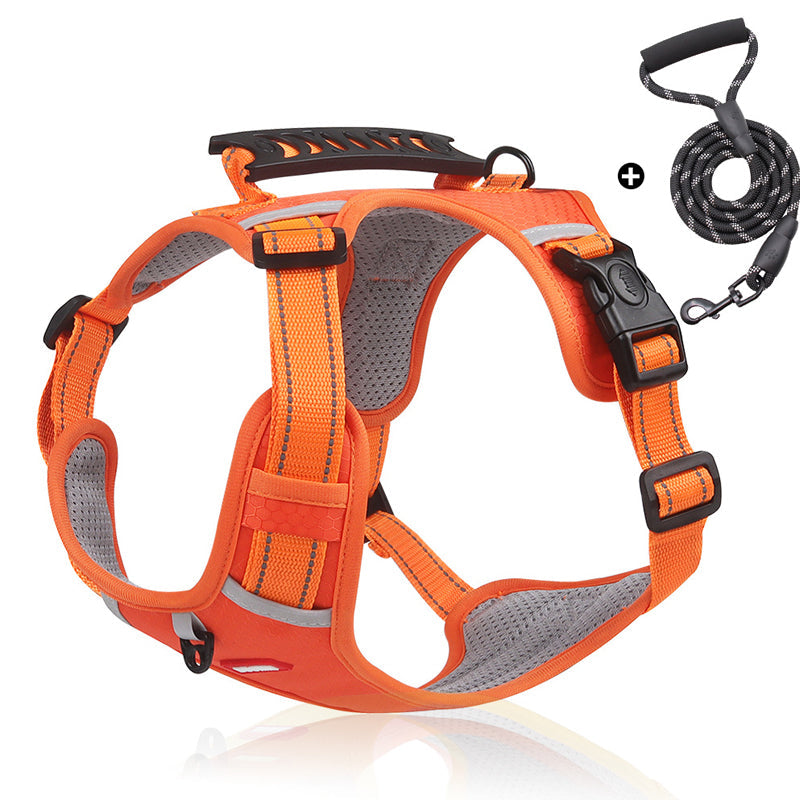 Reflekterende hundevest med sele