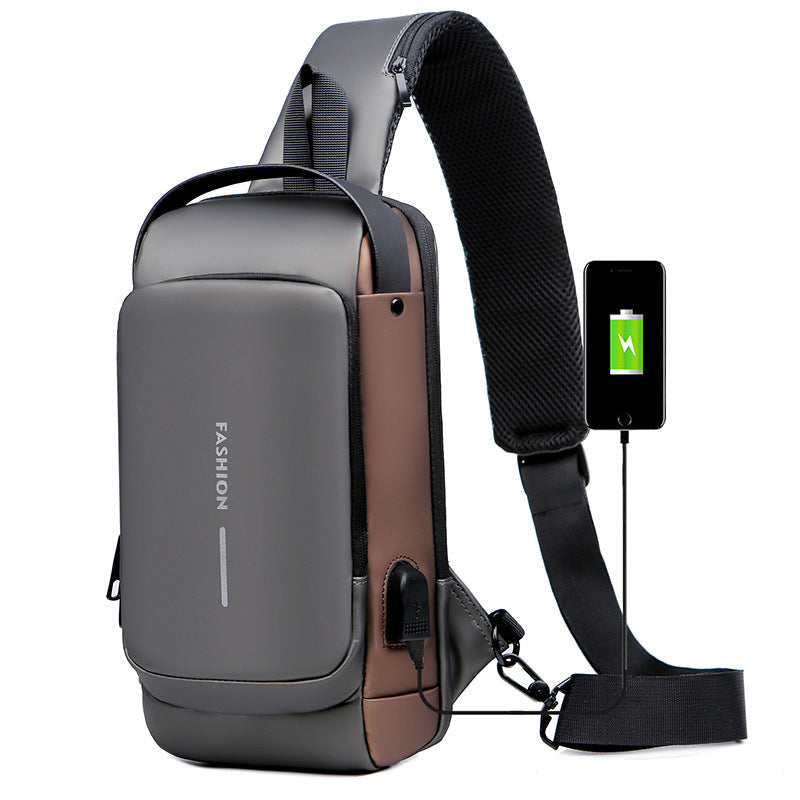 USB Opladelig Tyverisikret Sling/Skulder sportstaske