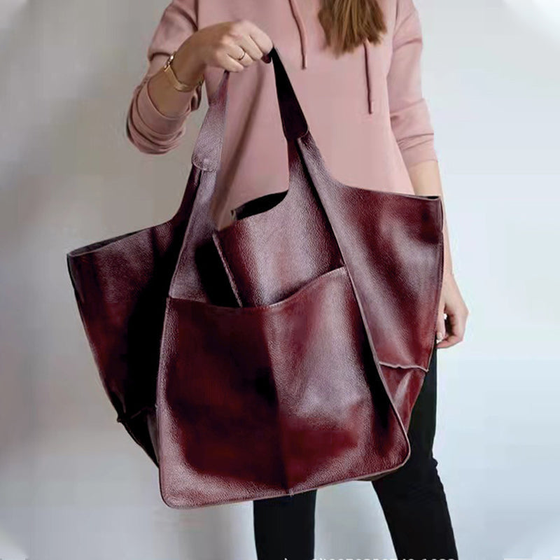 Kvinder Oversize Weekender læder håndtasker